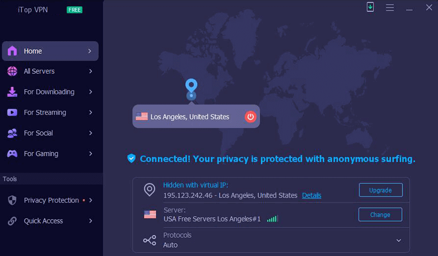 iTop VPN 5.3.0 Crack + License Key Latest free Download 2024
